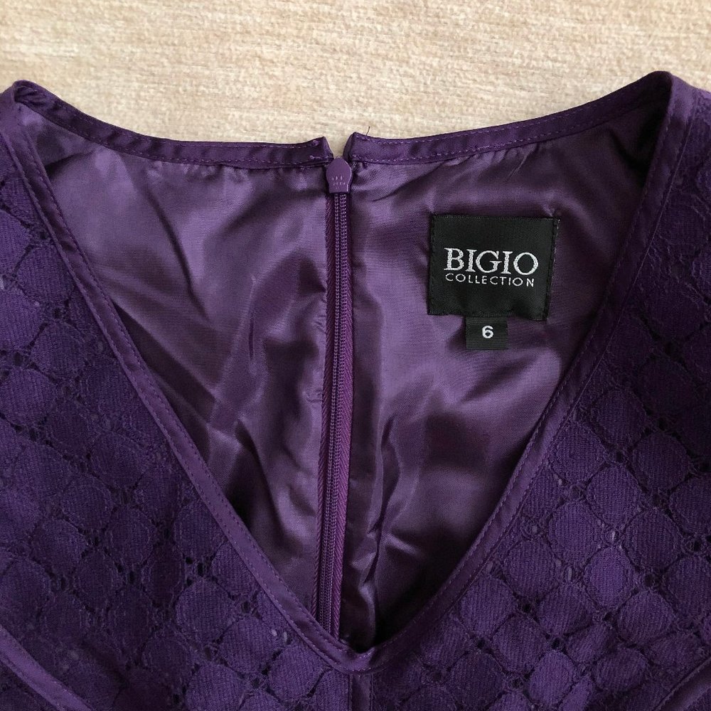 Bigio Collection Eyelet Lace Shift Dress - Picture 4 of 6